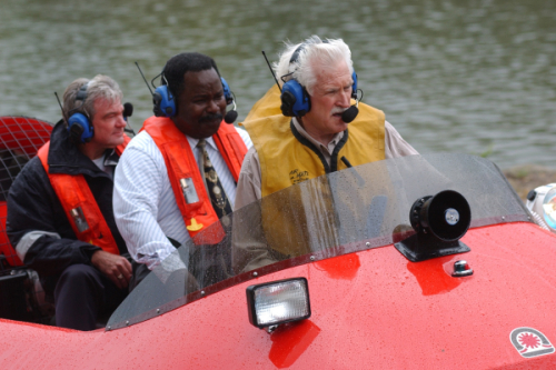 Chris Fitzgerald Hovercraft pilot trainin