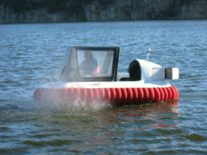 Canadian geese control hover craft photo