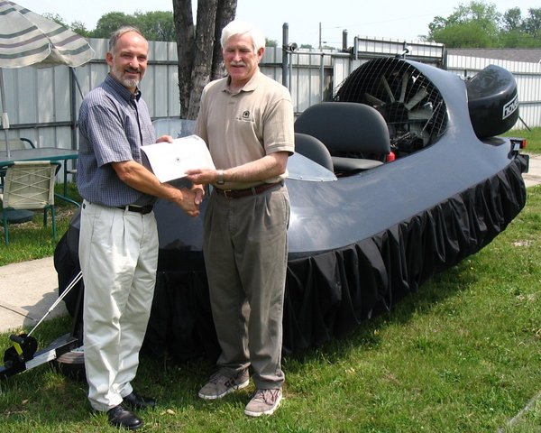 Bob Rossier Hovercraft Pilot Training Certificate